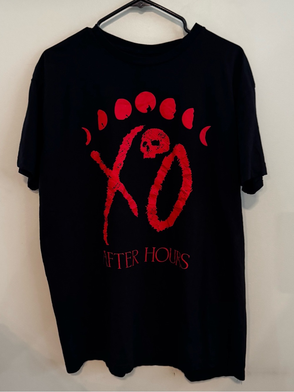 The Weeknd XO After Hours Skull Moon Phase T-Shirt XL Black Official